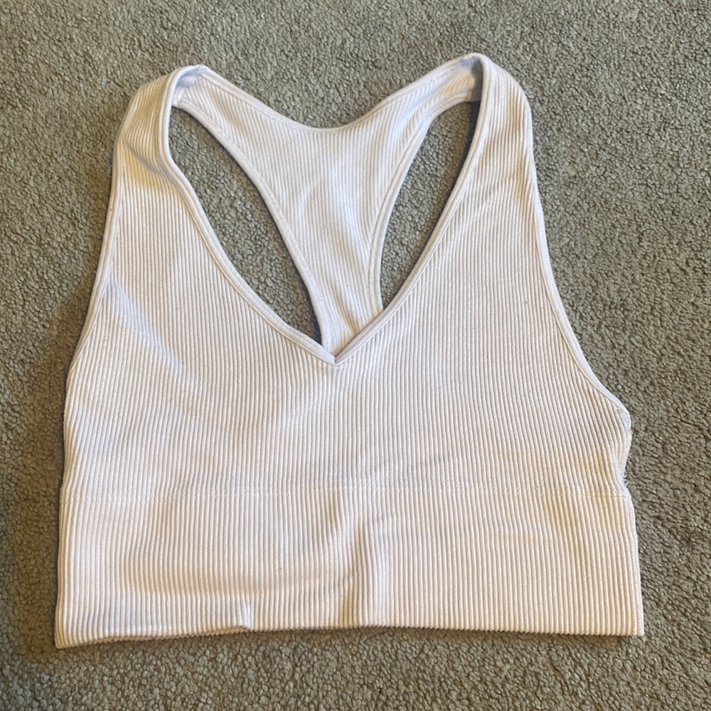 Gilly hicks white racer back bra